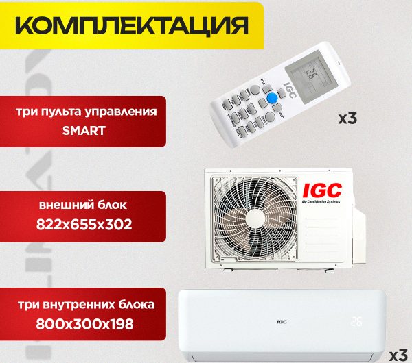 Сплит-система Electrolux на 2 комнаты в Долгопрудном